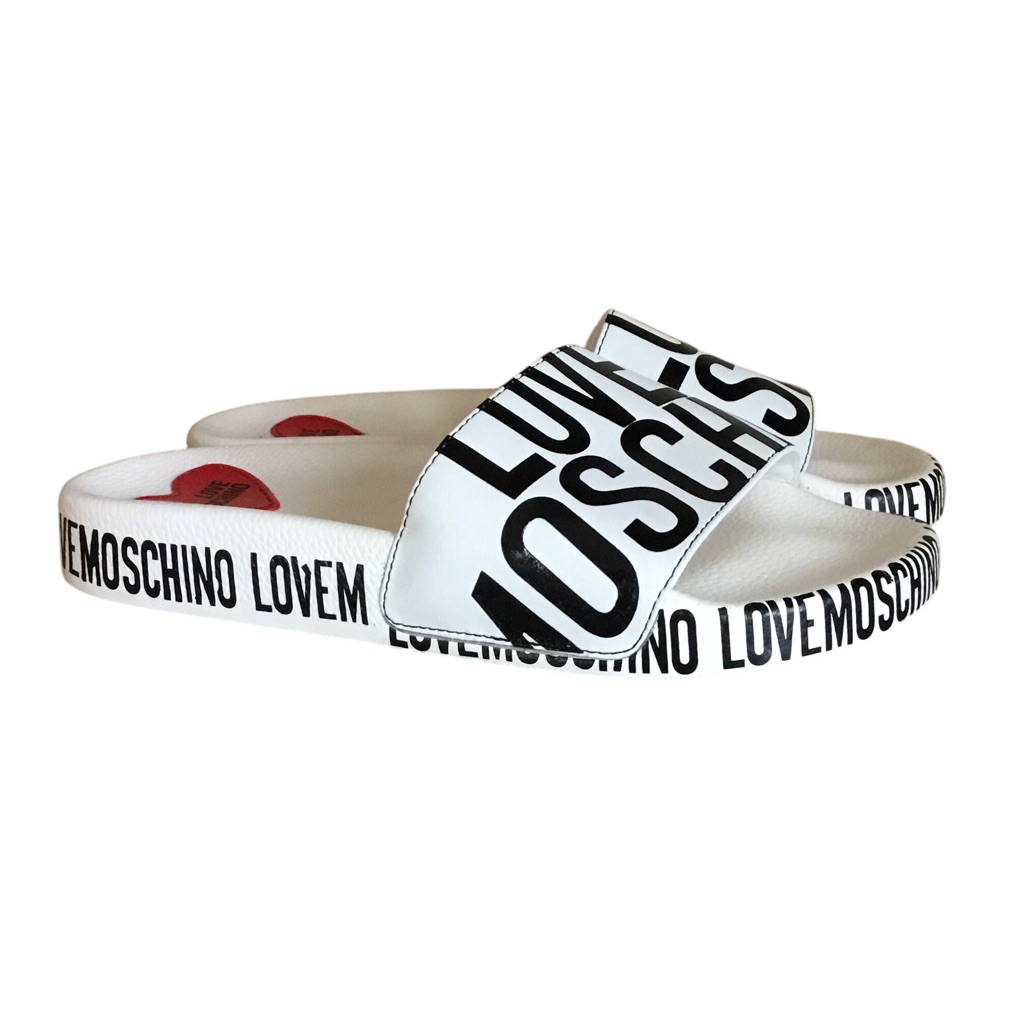 Love Moschino Slides Printed Slides